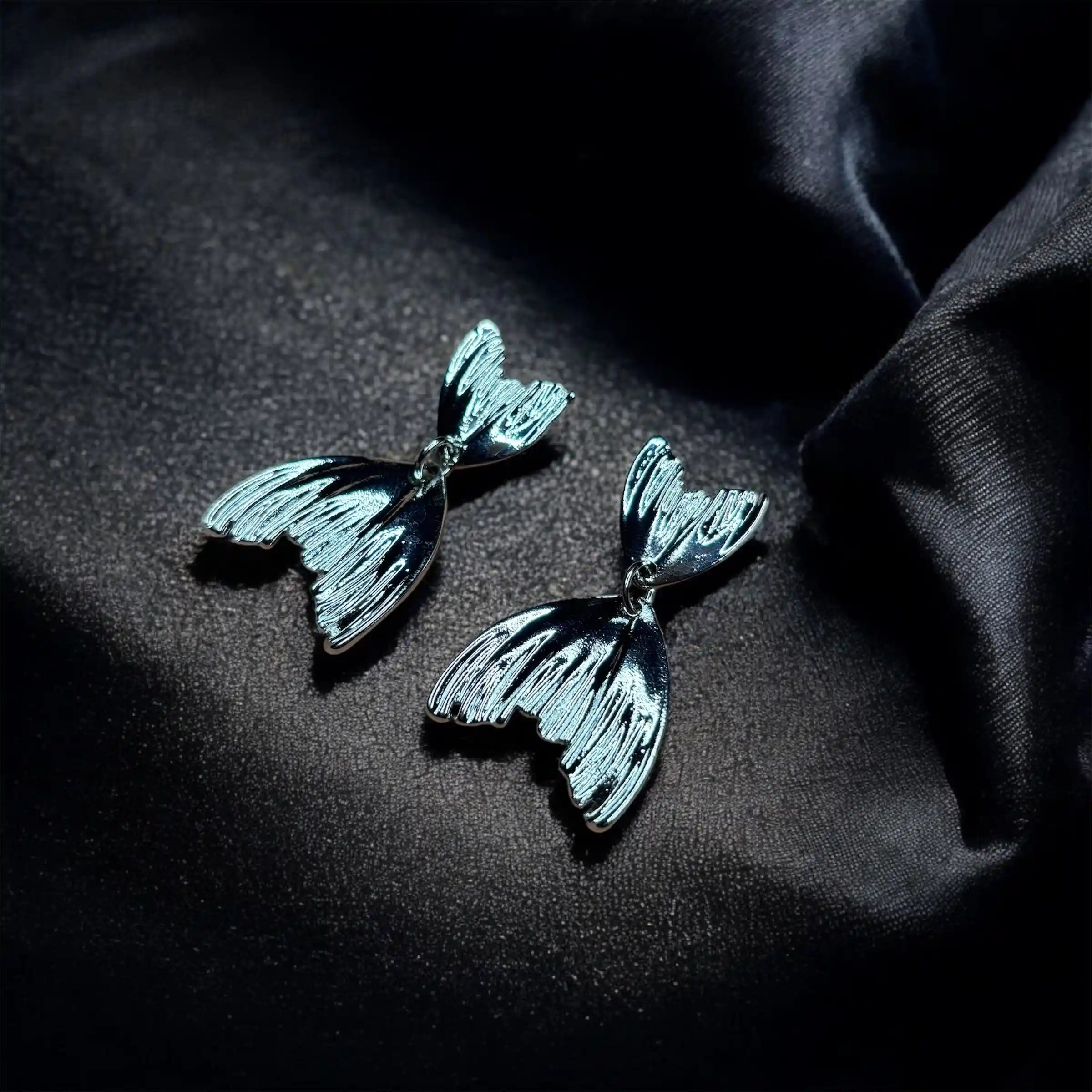 Silver Flutter Earrings