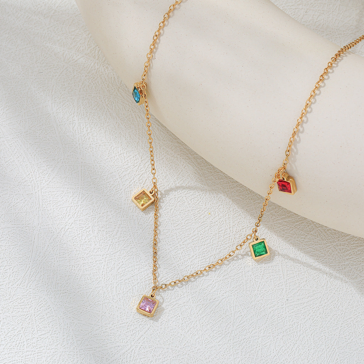 Rainbow Chain Necklace