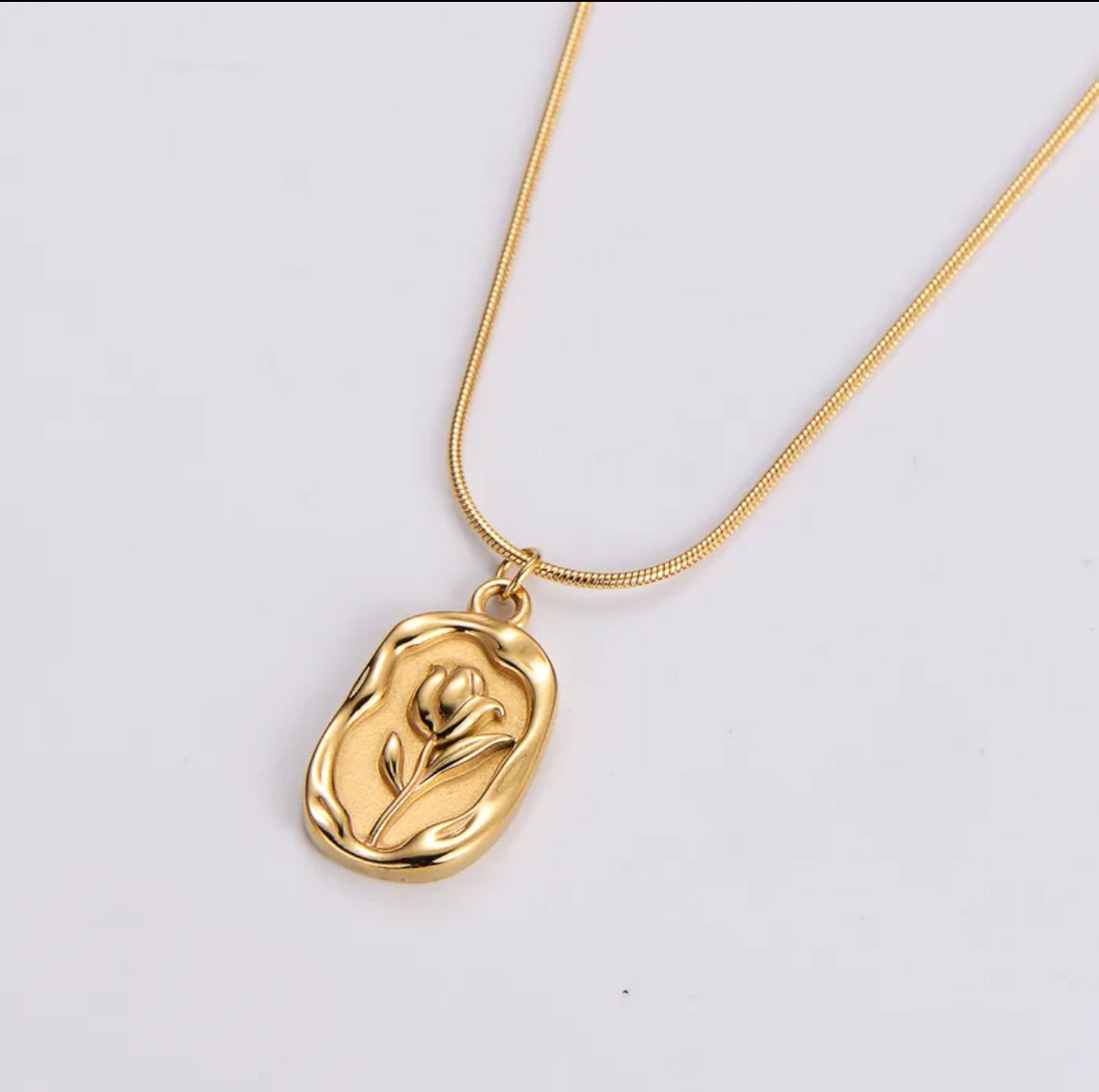 Golden Tulip Necklace