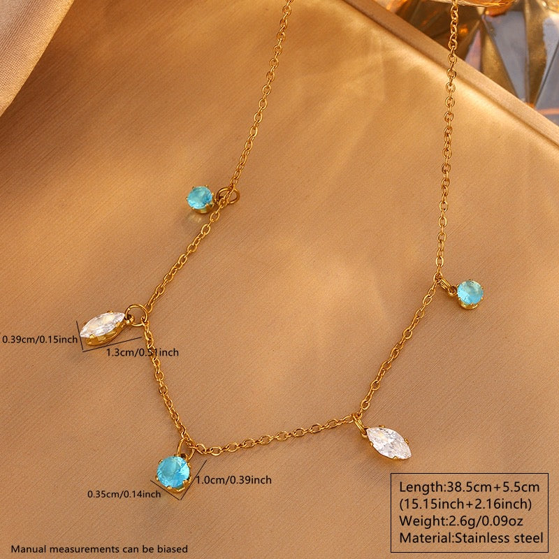 Sapphire Drops Necklace