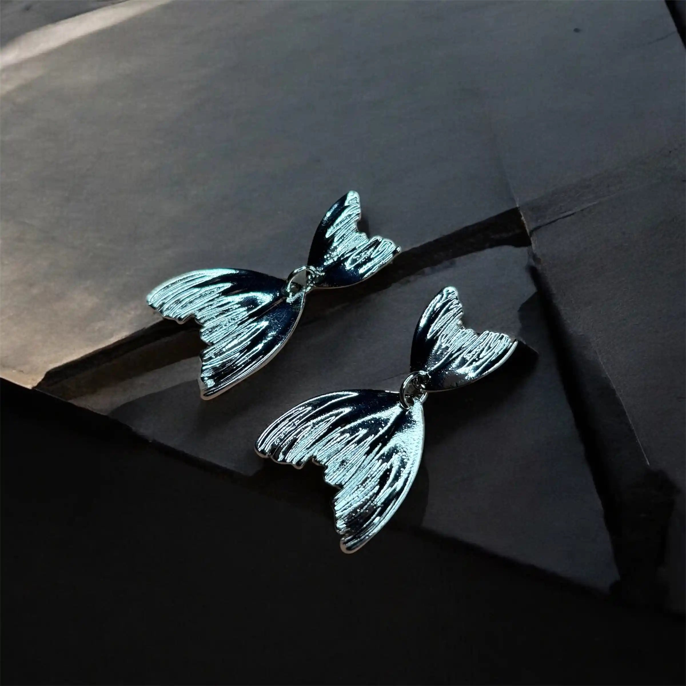 Silver Flutter Earrings