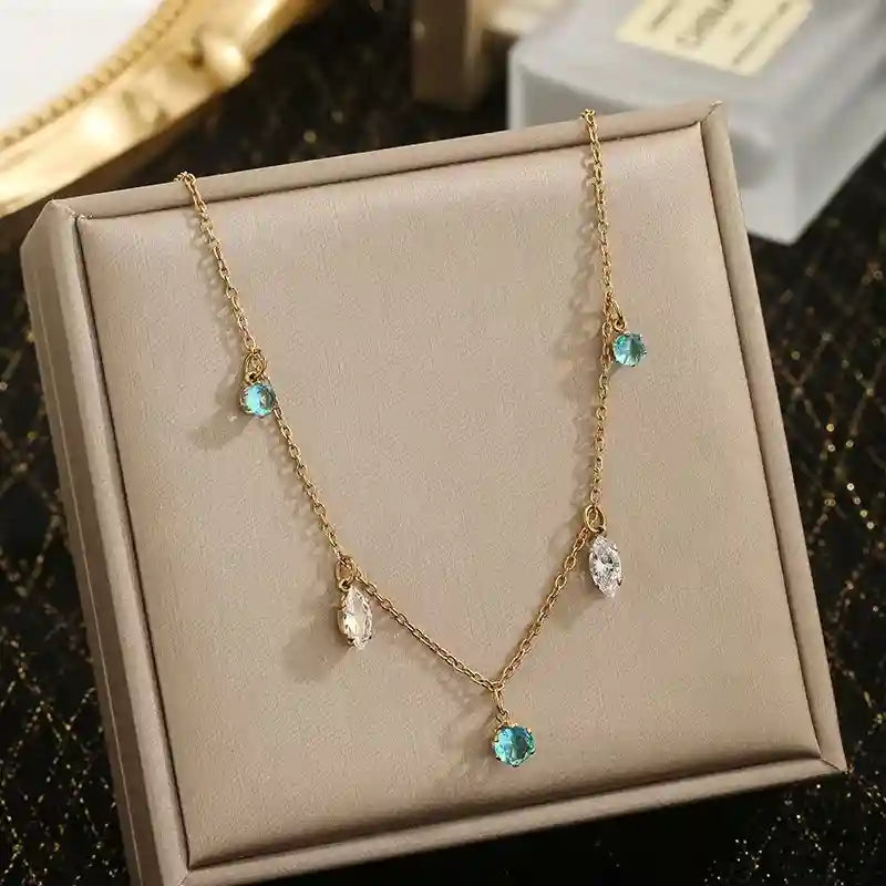 Sapphire Drops Necklace