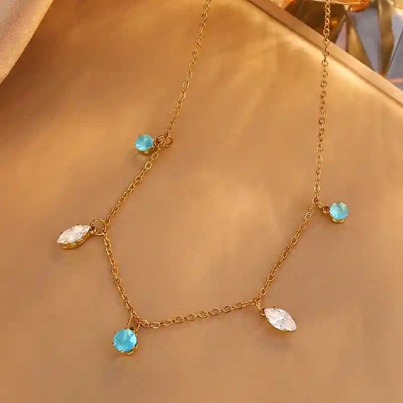 Sapphire Drops Necklace