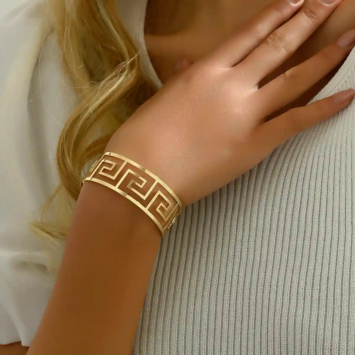 Golden Maze Cuff