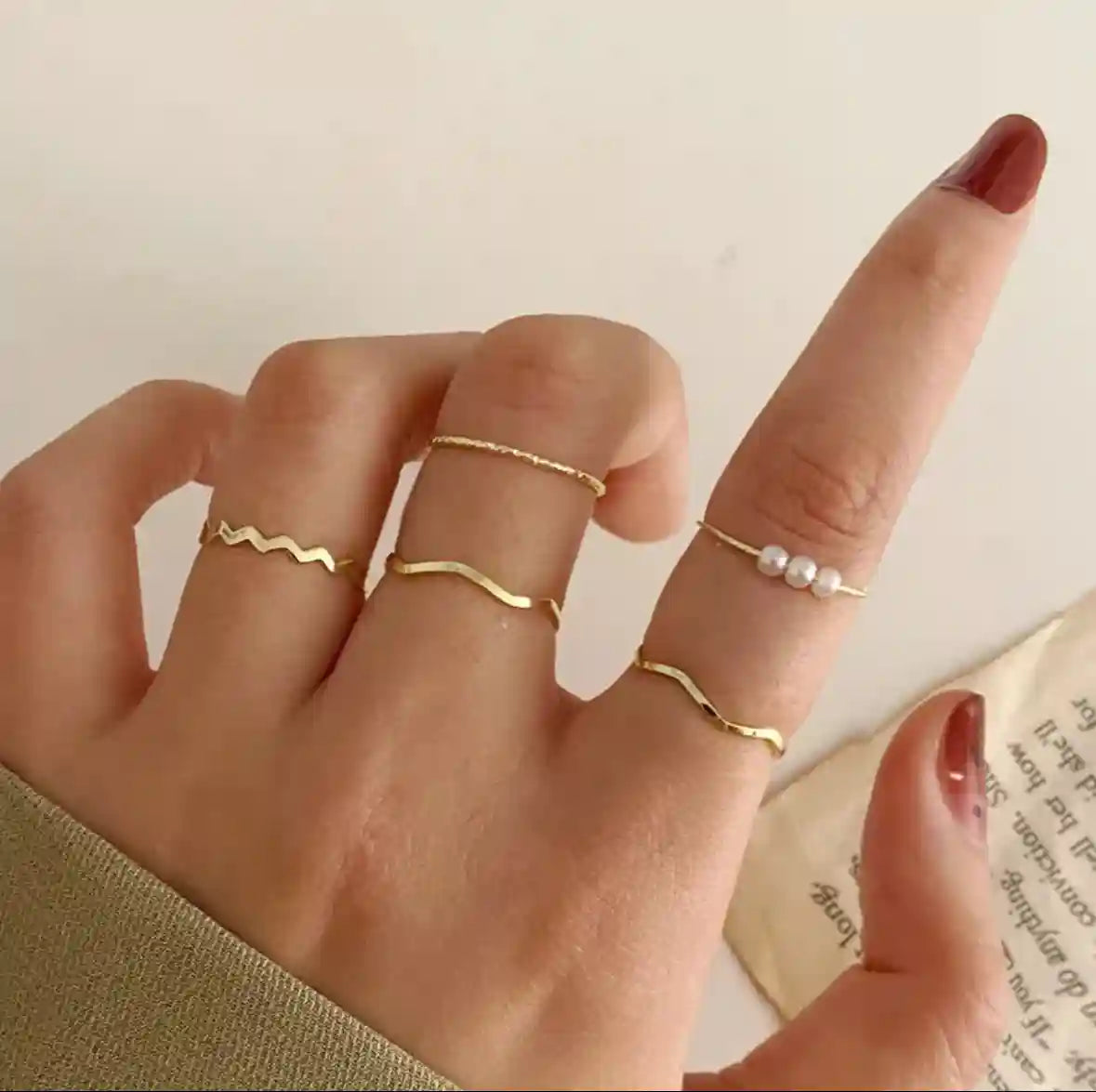 Zig Zag Ring (Pack Of 5)