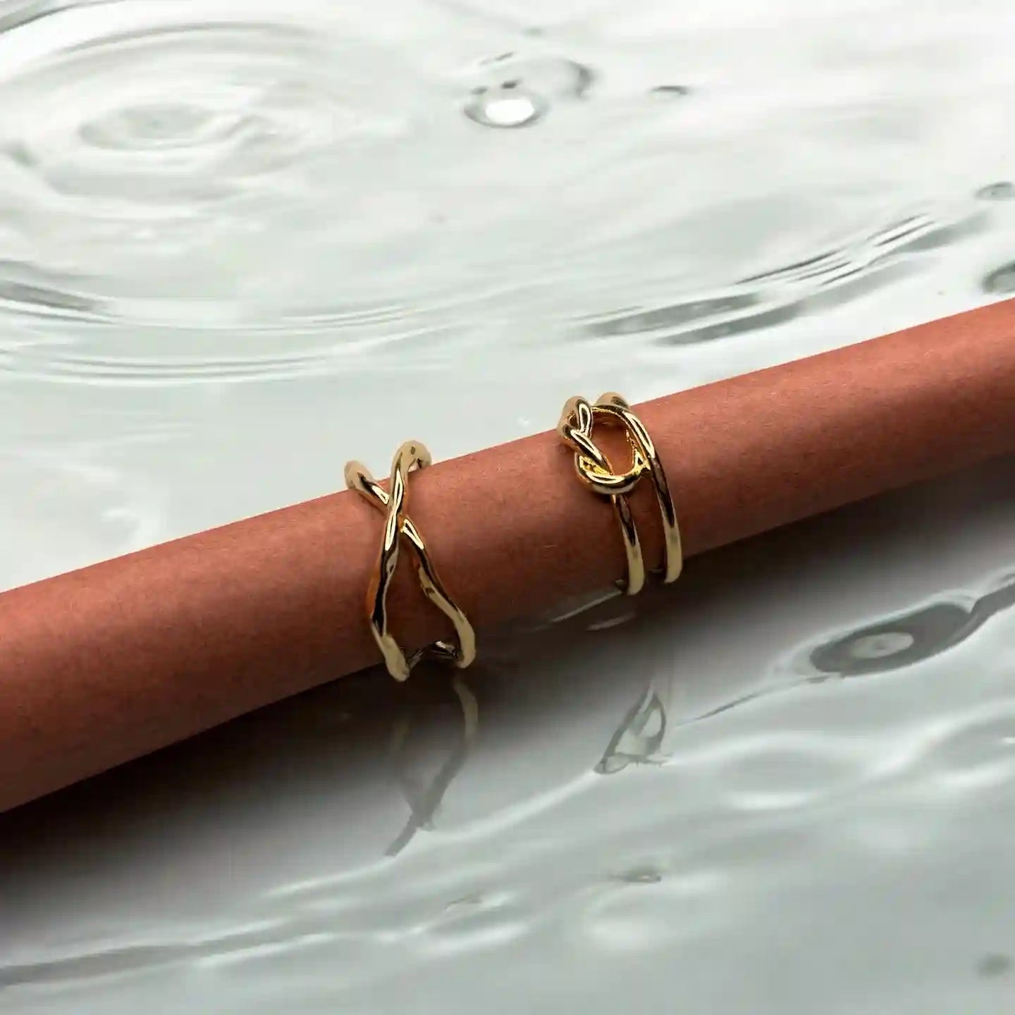 Pack of 2 Rings: Twine & Harmony Band